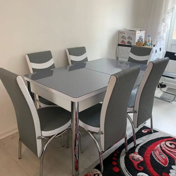 Dining table with 6 chairs