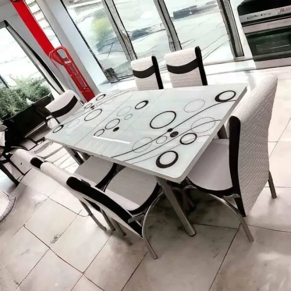 Dining table with 6 chairs - Image 2