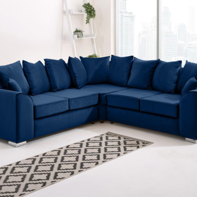 Plush Velvet 5 Seater