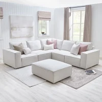 Brooklyn Large Right Hand Corner Sofa - Ivory